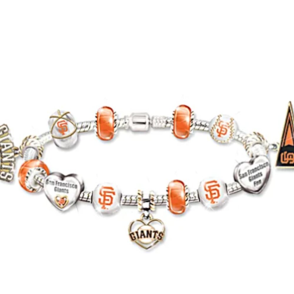 San Francisco Giants 2012 World Series Champs Beaded Charm Bracelet